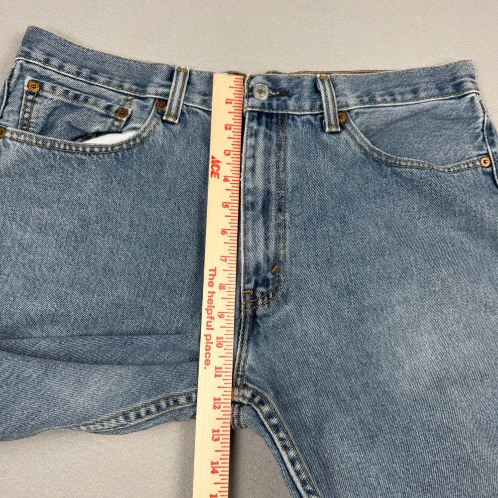 Levis 505‎ Regular Fit Jeans Mens 36x29 (36x25) Medium Wash Blue Straight Leg